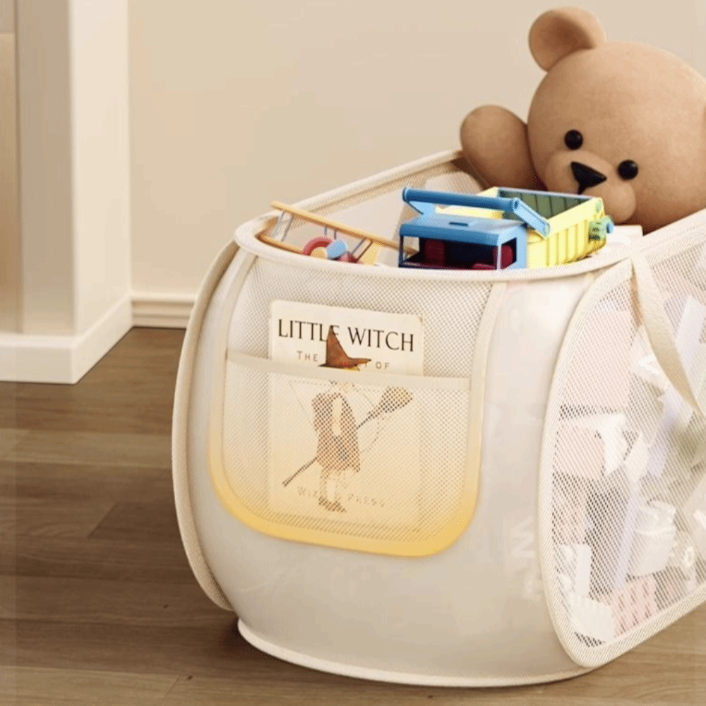New Sub Block Design Doll Stor - Storage Basket Fabric recension och pris