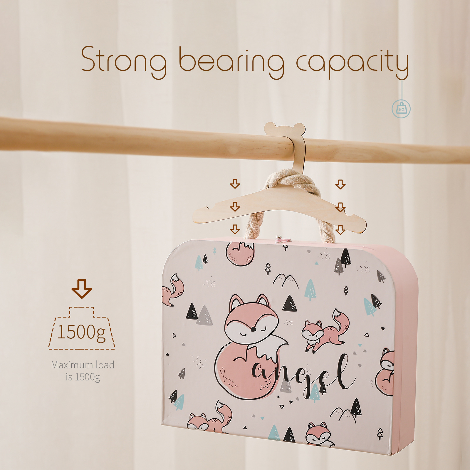 5/10pcs Wooden Baby Hangers Ki - Baby Nursery Uniform recension och pris