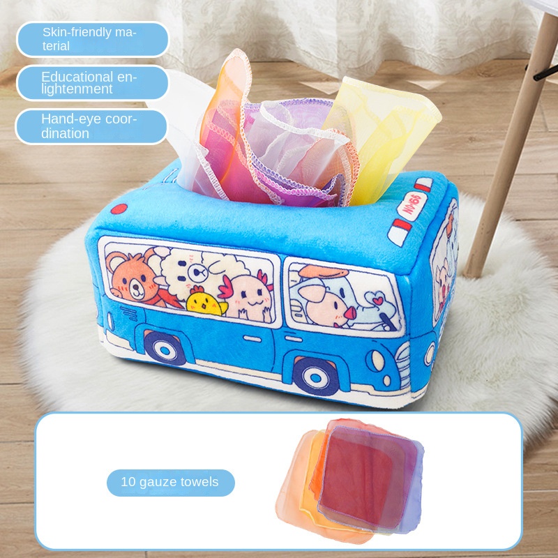 Babytissue Roll Stretching Toy - Storage Basket Fabric recension och pris