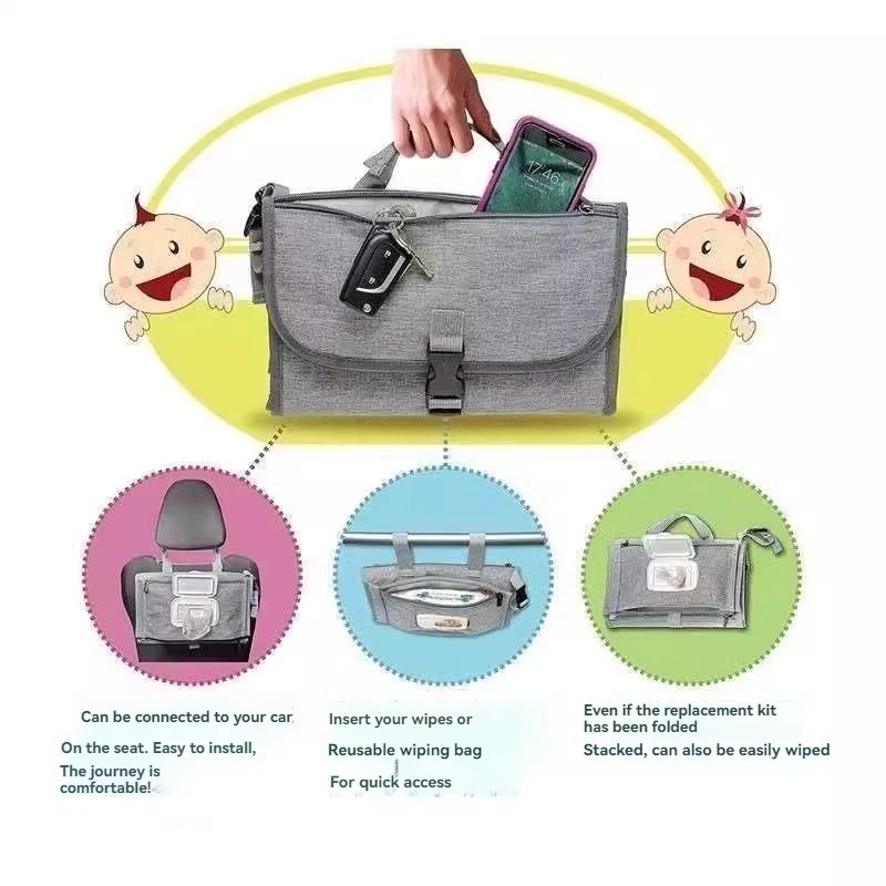 NEW Baby Diaper Pad Portable D - Changing Table Topper recension och pris