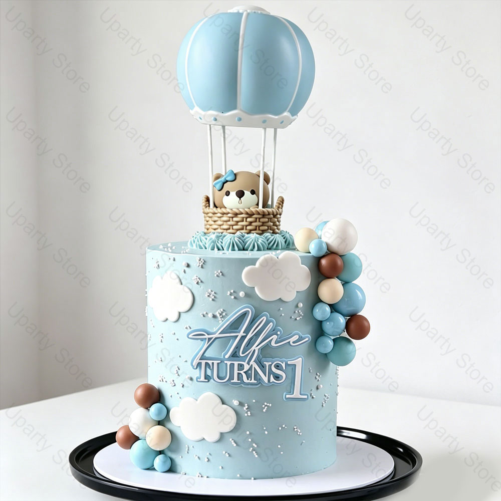 28pcs  Blue Hot Air Balloons C - Baby Nursery Hot Air Balloon recension och pris