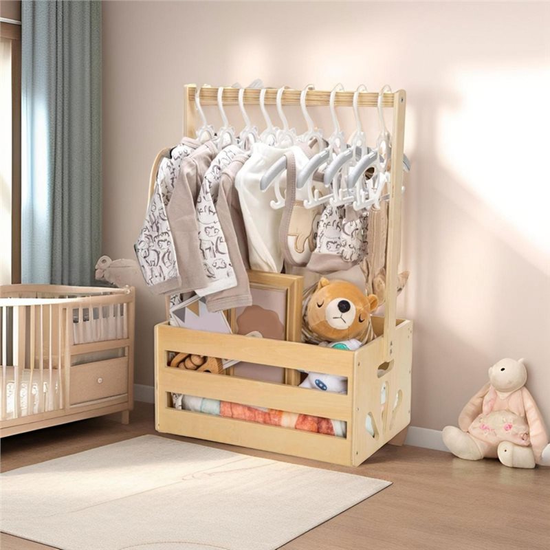 Wooden Baby Shower Gift Basket - Baby Nursery Hamper recension och pris