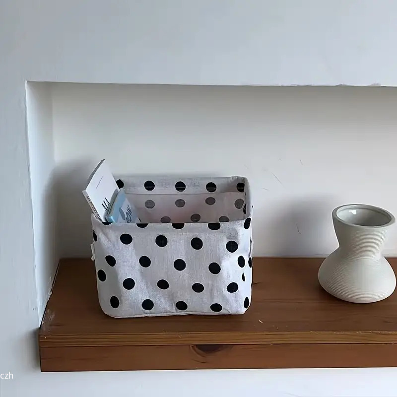 Foldable Small Canvas Carrying - Storage Basket Fabric recension och pris