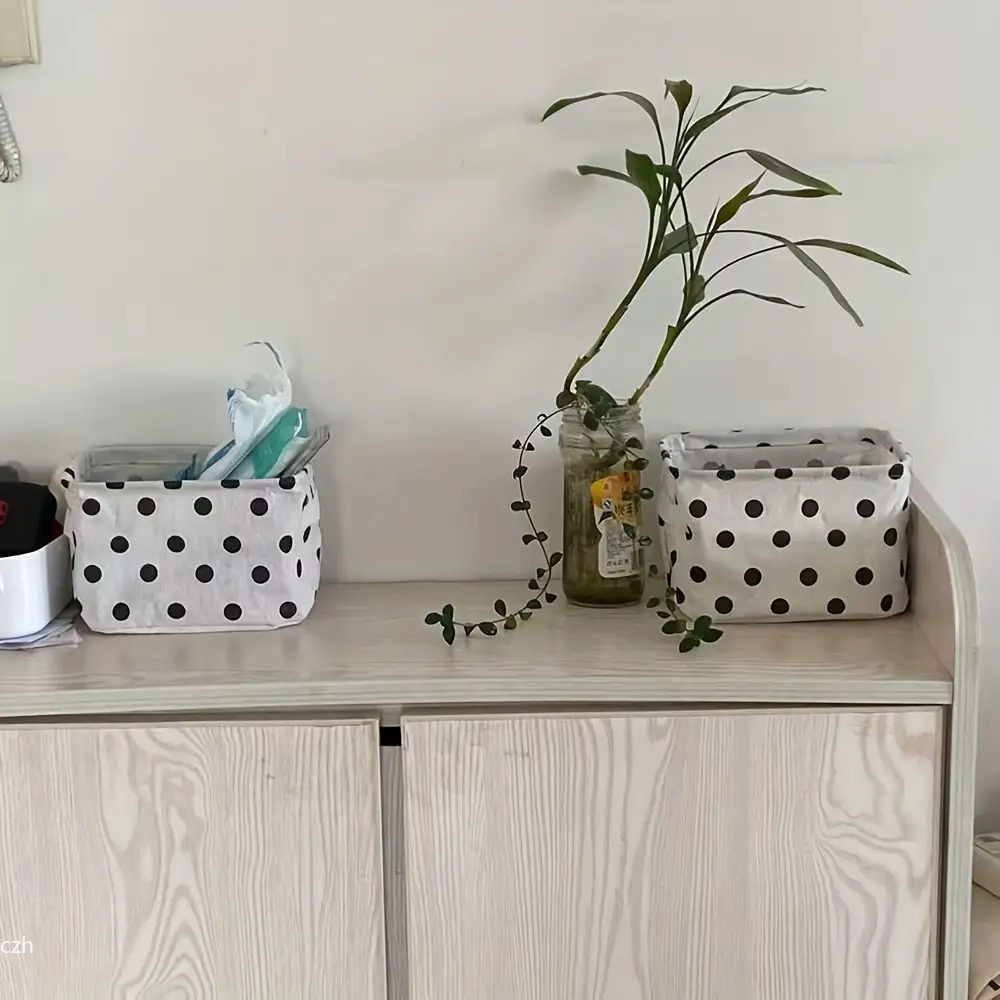Foldable Small Canvas Carrying - Storage Basket Fabric recension och pris