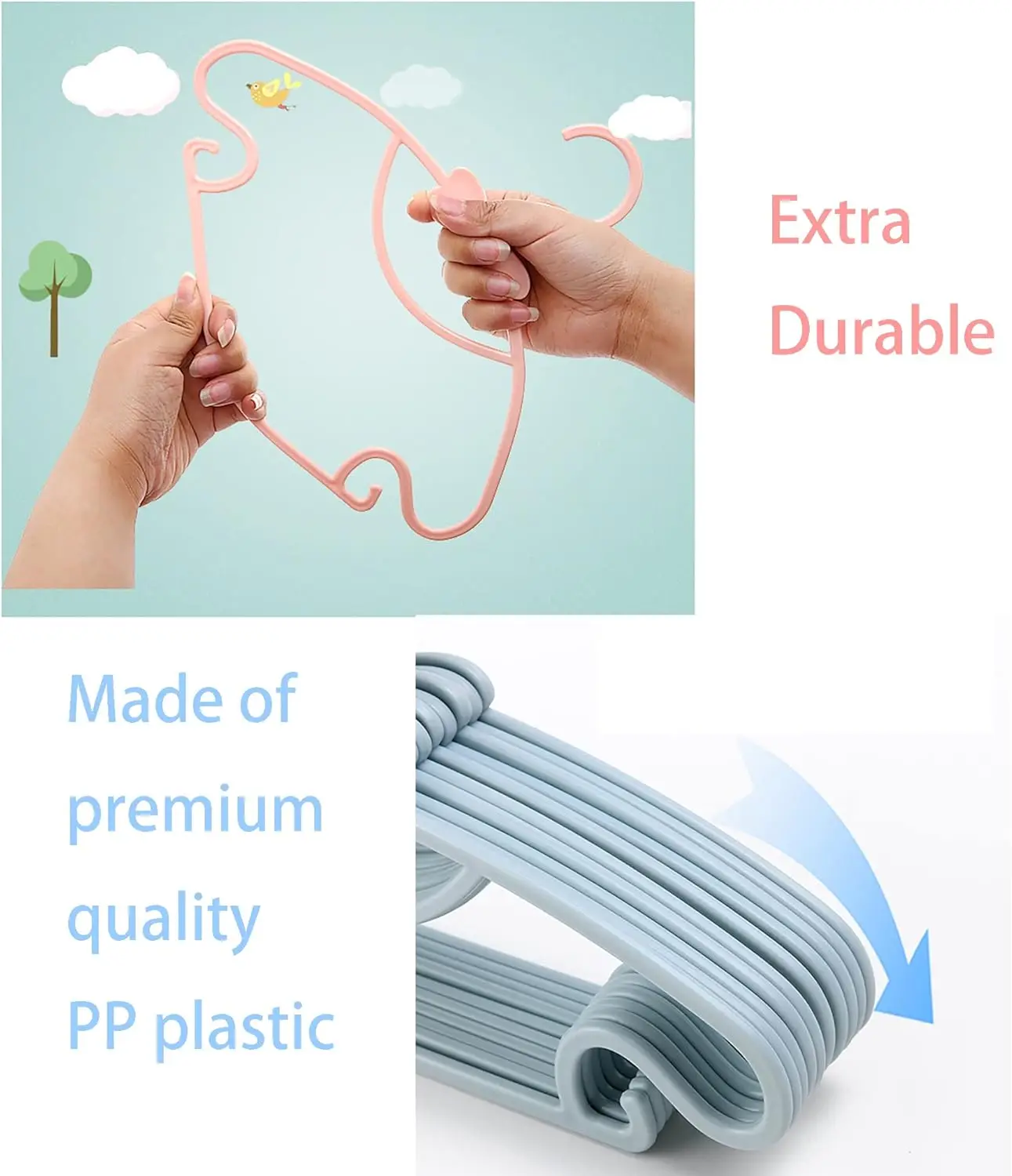 Baby Hangers Plastic Kids Clot - Baby Nursery Uniform recension och pris