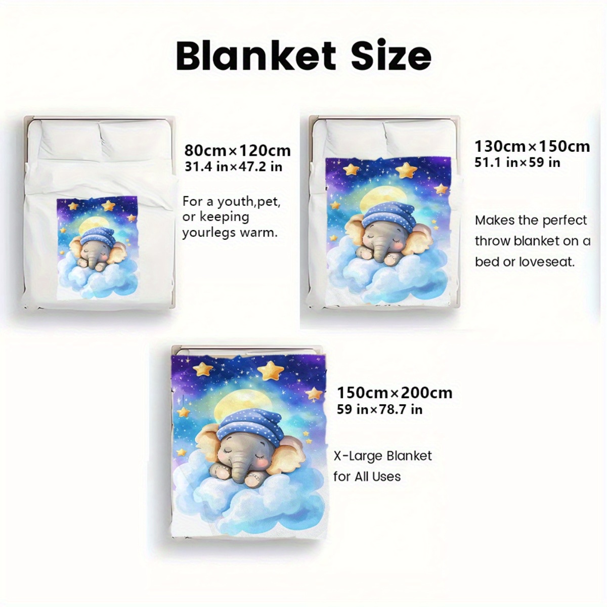 Sleeping Baby Elephant Cloud S - Baby Nursery Elephant Theme recension och pris