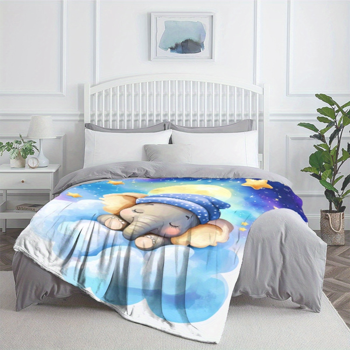 Sleeping Baby Elephant Cloud S - Baby Nursery Elephant Theme recension och pris