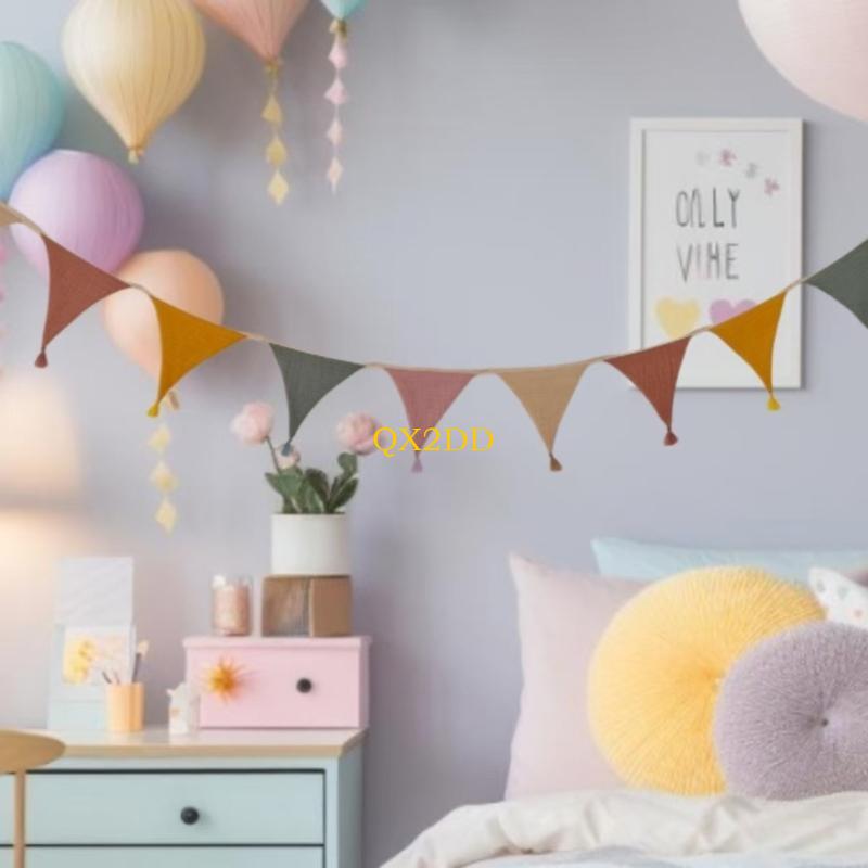 QX2D Soft Fabric Bunting Banne - Baby Nursery Gender Neutral recension och pris