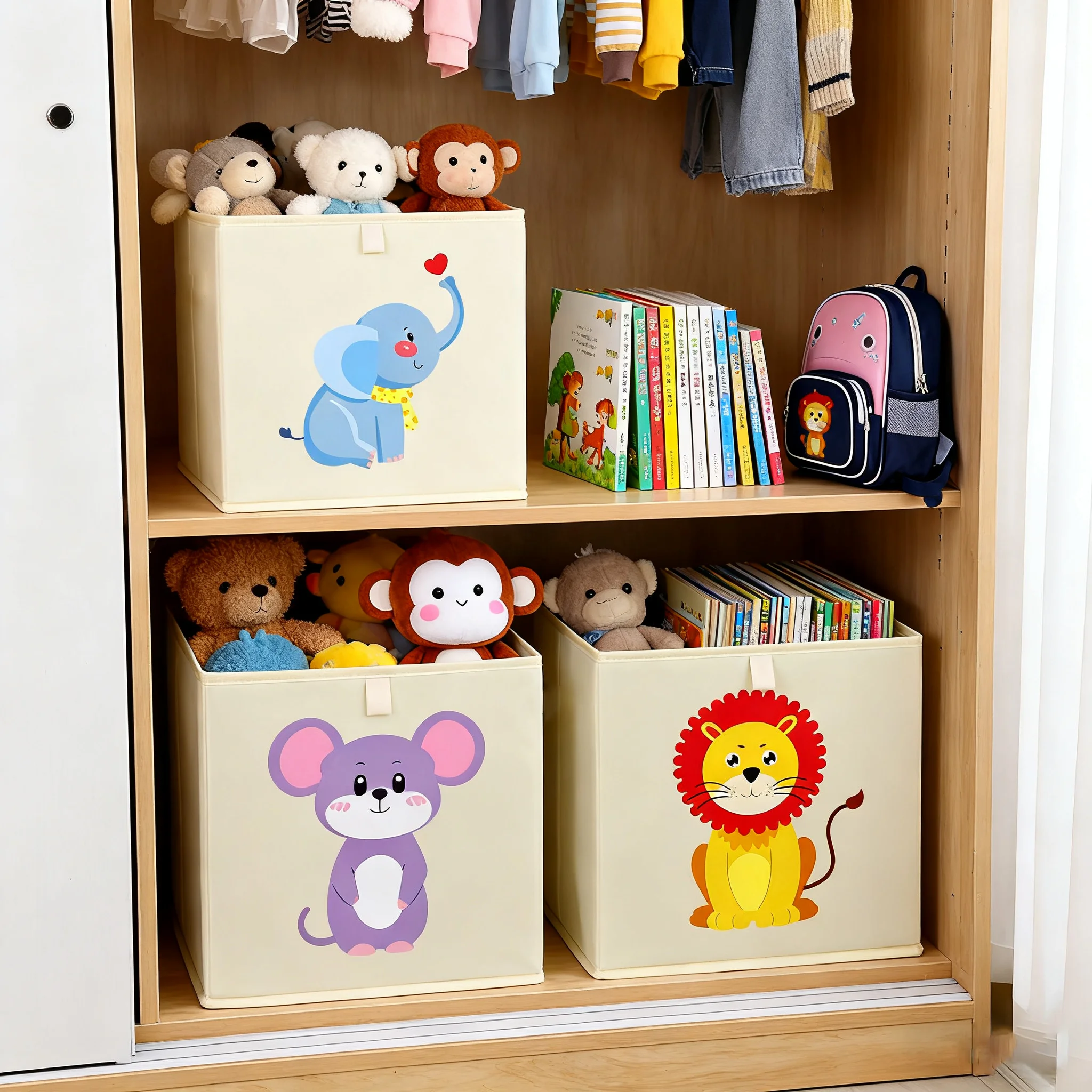 Cute Cartoon Kids Storage Bask - Storage Basket Fabric recension och pris