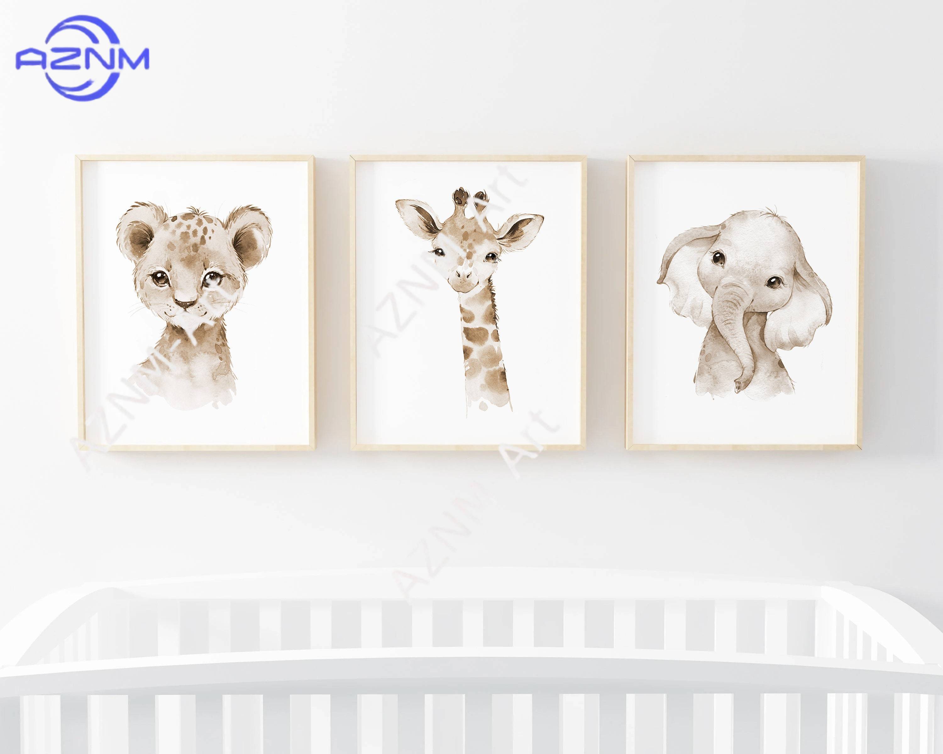 1PC/3PCS Nursery Animals Wall  - Baby Nursery Gender Neutral recension och pris